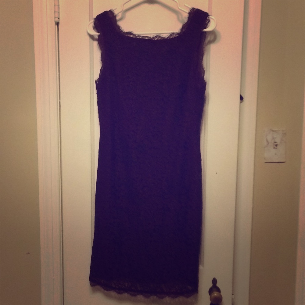 Purple lace dress